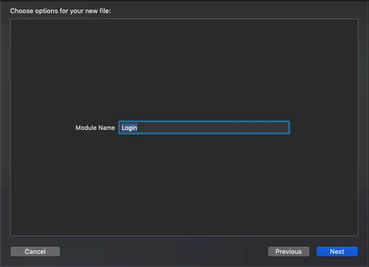 Creating module name