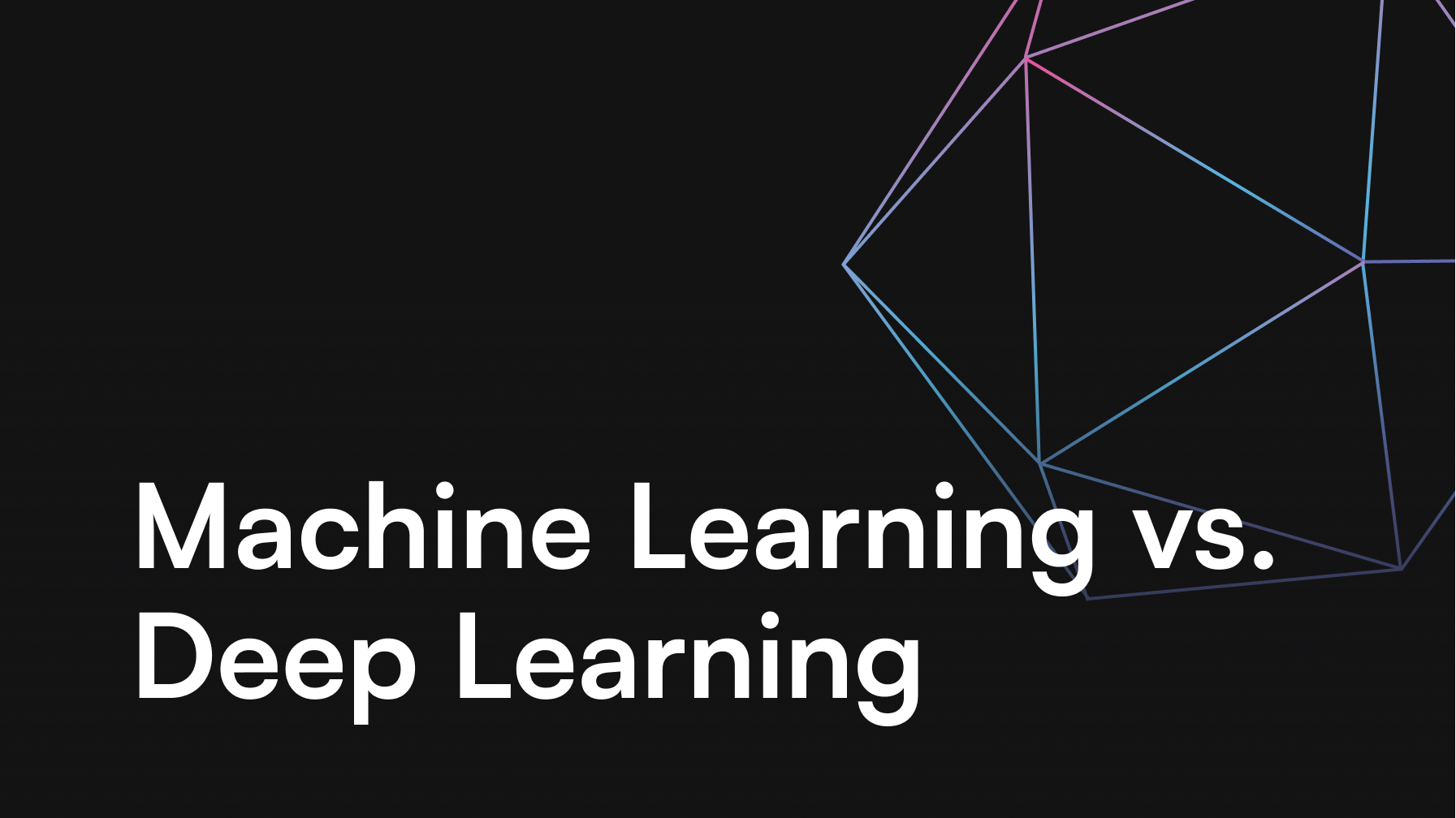 machine learning vs deep learning