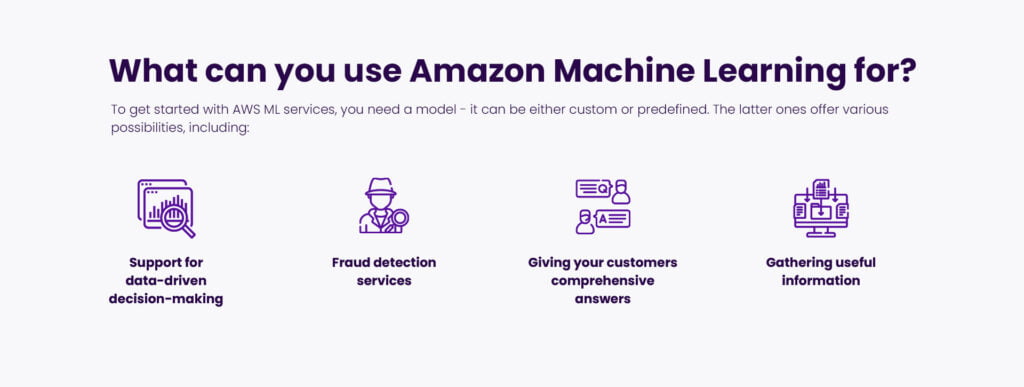 What can you use Amazon Machine Learning for?