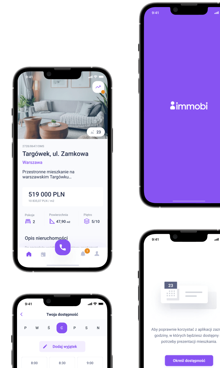 Immobi - mockup