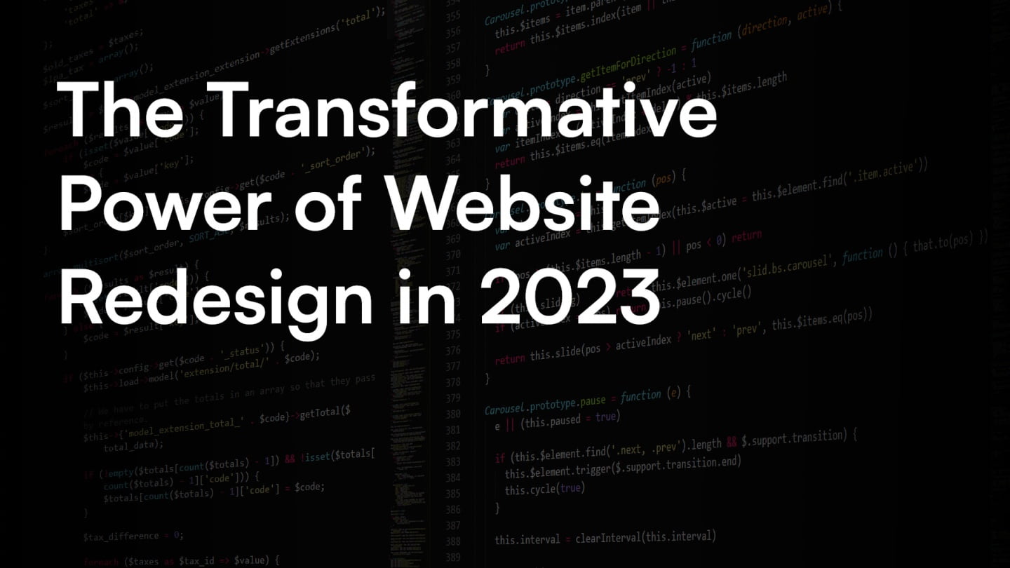 The Transformative Power of Website Redesign in 2023 cover